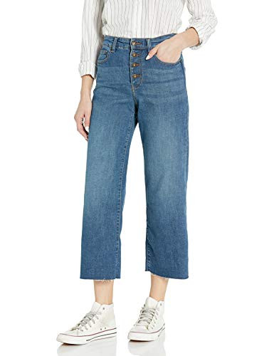 Amazon Brand  Goodthreads Womens HighRise Wide Leg Cropped Jean Authentic Blue 30