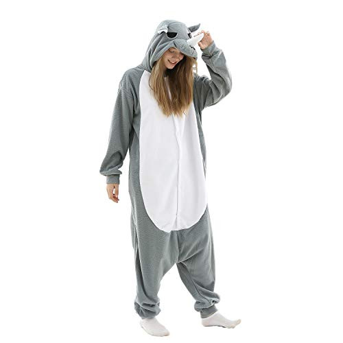 Rhino Costumes Onesie Adult Animal Halloween Cosplay Pajamas Teens School Party Sleepwear Rhino Costumes Onesie Adult Animal Halloween Cosplay Pajamas Teens School Party Sleepwear