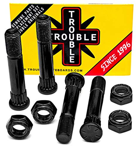 TROUBLE SKATEBOARDS Truck Mounting Hardware 4 Kingpin  4 Nuts Skateboard Trucks Hardware H15