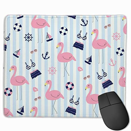 Mouse Pad Flamingo Bikini Swimming Circle Mousepad NonSlip Rubber Gaming Mat Rectangle Pads for Computers Laptop Mouse Pad