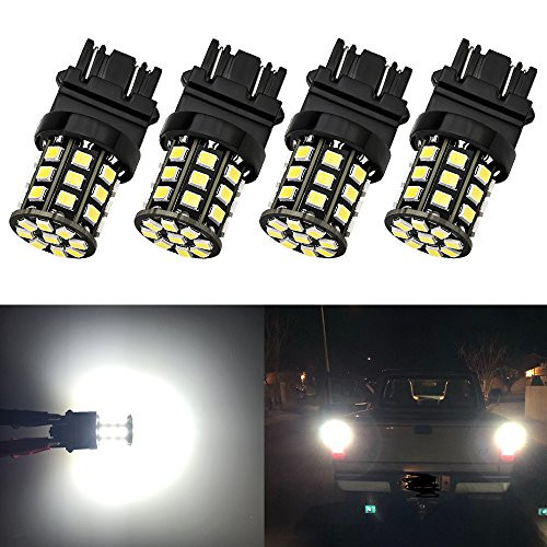 Antline 3157 3156 3057 4157 3056 LED Bulbs White, 12-24V Super Bright 1000 Lumens Replacement for Backup Reverse Lights, Tail Brake Lights, Turn Signal Lights (Pack of 4)