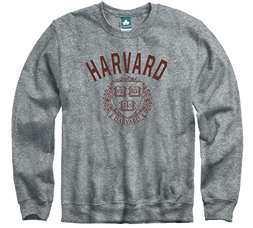 Ivysport Harvard University Crimson Crewneck Sweatshirt Legacy Charcoal Grey Small