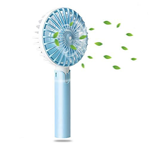 Mini Handheld FanC00 USB Desk Fan Small Personal Portable Fan 3 Speed Adjustable Personal Fan for Outdoor travel Home and OfficeBlue Mini Handheld FanC00 USB Desk Fan Small Personal Portable Fan 3 Speed Adjustable Personal Fan for Outdoor travel Home and OfficeBlue