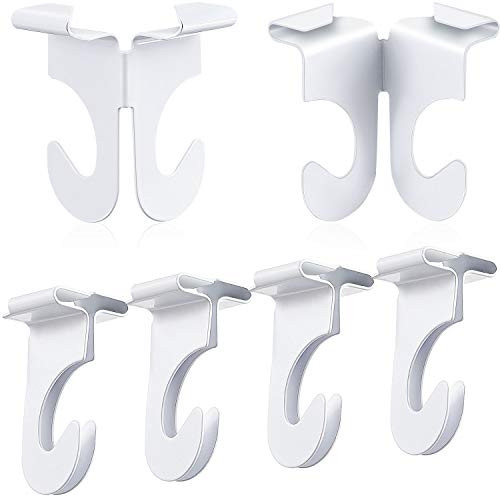 10 Pieces Drop Ceiling Hooks DropCeiling TBars OnePiece Ceiling Grid Clips Suspended Ceiling Hooks for Hanging Plants Decorations Holds up to 20 lbs White
