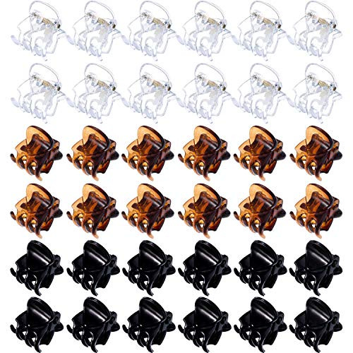 Hotop 72 Pieces Mini Hair Clips Plastic Hair Claws Pins Clamps for Girls and Women Small NoSlip Claw Clips Tiny Plastic Jaw Clip Brown Black Clear Hotop 72 Pieces Mini Hair Clips Plastic Hair Claws Pins Clamps for Girls and Women Small NoSlip Claw Clips Tiny Plastic Jaw Clip Brown Black Clear