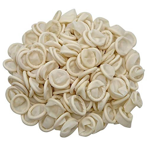 Hulless Medium Disposable Latex Finger Cots Anti Static Rubber Fingertips Protective Finger cots for Electronic Repair Handmade Industrial Apply 333 Pcs