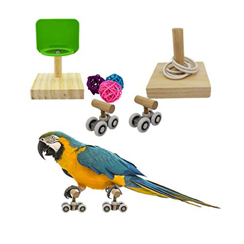 Vehomy Bird Puzzle Toys Parrot Trick Tabletop Toy Bird Basketball Toy Mini Roller Skates Toy for Small Medium Parrots Bird Intelligence Training Toys Parrot Educational Wooden Toys Set 3Packs Vehomy Bird Puzzle Toys Parrot Trick Tabletop Toy Bird Basketball Toy Mini Roller Skates Toy for Small Medium Parrots Bird Intelligence Training Toys Parrot Educational Wooden Toys Set 3Packs