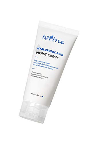 ISNTREE Hyaluronic Acid Moist Cream Face Moisturizer 271 fl oz  Facial Night Cream Day Cream with 4 Hyaluronic Acid  Deep Moisturizing Skin Protection Nourishing for Dry  Sensitive Skin