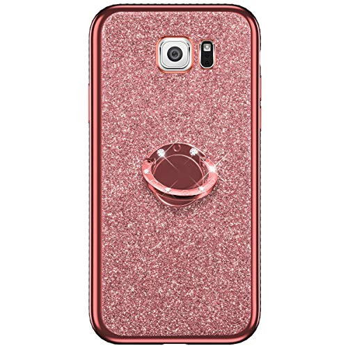 IKASEFU Compatible with Samsung Galaxy Note 5 Case Crystal Bling with Ring Kickstand Shiny Luxury Glitter Sparkly Rhinestone Diamond Soft TPU silicone Bumper Protective Cover Caserose gold IKASEFU Compatible with Samsung Galaxy Note 5 Case Crystal Bling with Ring Kickstand Shiny Luxury Glitter Sparkly Rhinestone Diamond Soft TPU silicone Bumper Protective Cover Caserose gold