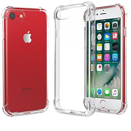 JOKHANG Crystal Clear iPhone 7 Plus Case iPhone 8 Plus Case Apple iPhone 7 Plus Cover Case Shock Absorption with Soft TPU Bumper for iPhone7 Plus iPhone 8 Plus 2017 55 Inch  Clear