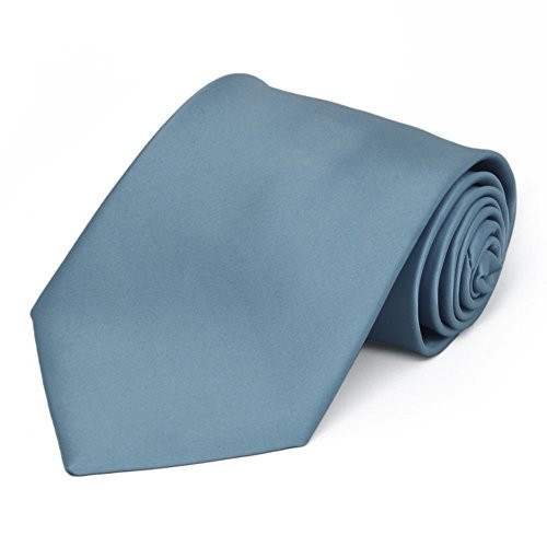 TieMart Serene Premium Solid Color Necktie