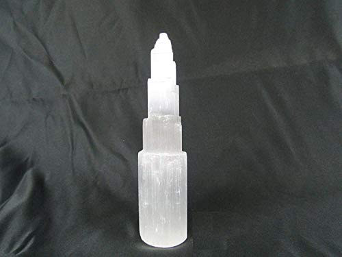 CircuitOffice Extra Large Selenite Crystal Tower Skyscraper 8 For Charging Energy Meditation Altar Protection Reiki Chakra Healing Ritual CircuitOffice Extra Large Selenite Crystal Tower Skyscraper 8 For Charging Energy Meditation Altar Protection Reiki Chakra Healing Ritual