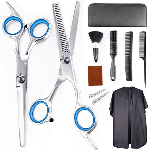 OCATO Professional Hair Cutting Scissors Set 11Pcs Haircut Scissors Thinning Shears MultiUse Haircut Kit Hairdressing Scissors Hair Cutting Shears For Barber Salon Home Hair Shears for Women Men OCATO Professional Hair Cutting Scissors Set 11Pcs Haircut Scissors Thinning Shears MultiUse Haircut Kit Hairdressing Scissors Hair Cutting Shears For Barber Salon Home Hair Shears for Women Men