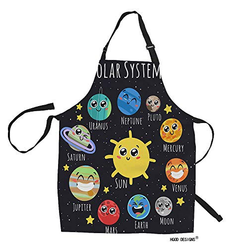 HGOD DESIGNS Space Kitchen ApronCute Solar System Sun Moon Pluto and Planets On Space Kitchen Aprons for Women Men for Cooking Gardening Adjustable Home BibsAdult Size HGOD DESIGNS Space Kitchen ApronCute Solar System Sun Moon Pluto and Planets On Space Kitchen Aprons for Women Men for Cooking Gardening Adjustable Home BibsAdult Size