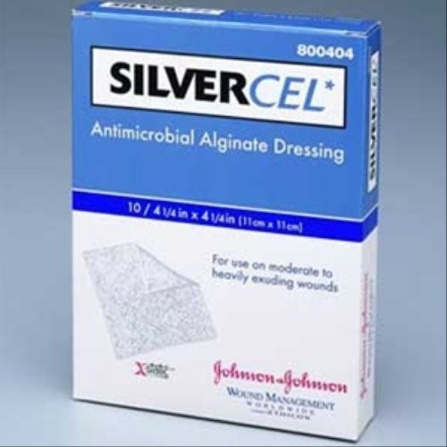 Silvercel Antimicrobial Alginate Dressing 2 x 2 sqQty 10