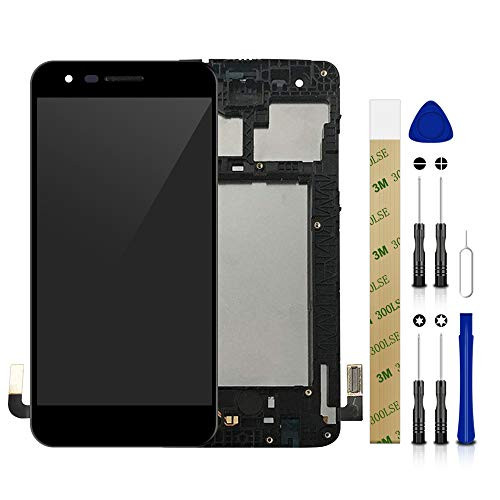 for US Cellular LG K8s LMX220QM LCD Screen Display Assembly Touch Screen Digitizer Panel Glass Replacement Tool with Frame