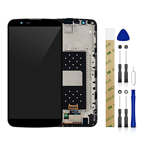 for TracFone LG Premier L61AL LCD Screen Display Assembly Touch Screen Digitizer Panel Glass Replacement Tool Black with Frame