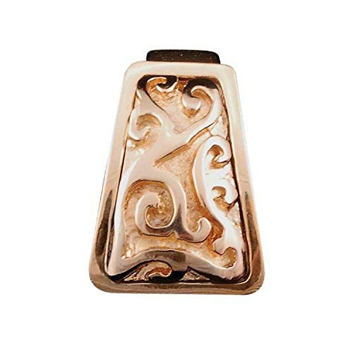 Vicenza Designs K1251 Liscio Leaves Finger Pull Polished Gold