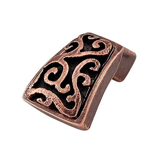Vicenza Designs K1252 Liscio Finger Pull Knob Antique Copper