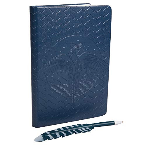HARRY POTTER Order of The Phoenix Journal with Feather Quill Pen - 192 Blank Pages with Bookmark - 8.5" x 6"
