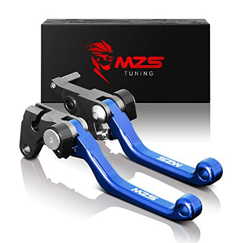MZS Pivot Levers Brake Clutch CNC Compatible with Kawasaki KX250F 20132018 KX450F 20132018 KX250 2019 Blue