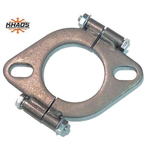 225 214 inch Exhaust Flange Flat Oval Split Repair Replacement Khaos Motorsports