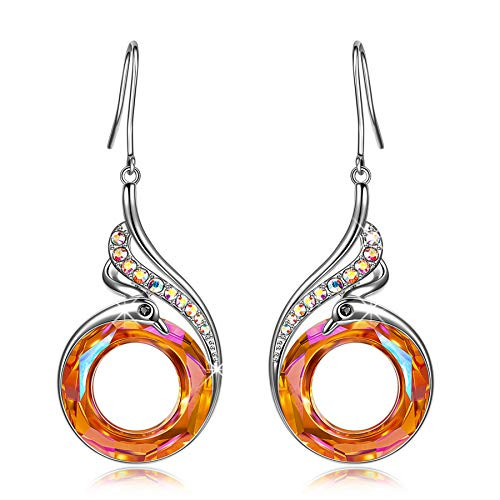 Kate Lynn Gifts for Her Christmas Personalized Earrings for Women Nirvana of Phoenix Drop Dangle Earrings Crystals from Swarovski Jewelry Gifts for Her Birthday Gifts for Mom from Sons