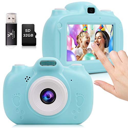 Kids Camera 30MP Digital Camera for Kids Gifts 3 Inch HD Touch Screen 1080P Digital Video Camera for Kids 310 Year Old Boys Girls with 32GB SD Card SD Card Reader 2020 Upgraded Blue Kids Camera 30MP Digital Camera for Kids Gifts 3 Inch HD Touch Screen 1080P Digital Video Camera for Kids 310 Year Old Boys Girls with 32GB SD Card SD Card Reader 2020 Upgraded Blue
