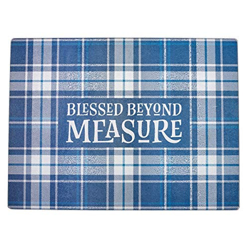 Blessed Beyond Measure Large Glass Cutting Board, Blessed Beyond Measure Collection