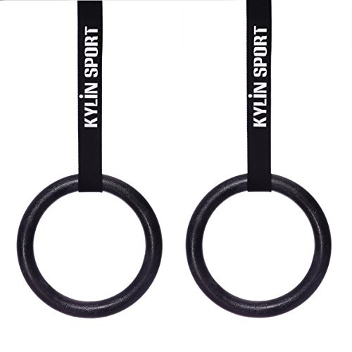 KYLIN SPORT Gymnastic Rings with Adjustable Straps Heavy Duty Exercise Gym Rings for Pull Ups and DipsCrossTraining WorkoutStrength TrainingFitness ABS KYLIN SPORT Gymnastic Rings with Adjustable Straps Heavy Duty Exercise Gym Rings for Pull Ups and DipsCrossTraining WorkoutStrength TrainingFitness ABS
