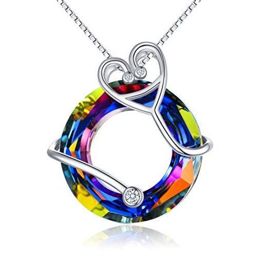 TOUPOP Nurse Gifts s925 Sterling Silver Stethoscope Pendant Necklace with Volcano Circle Crystal Medical Nurses Doctor Graduation Gifts for Nurse Women Student Birthday TOUPOP Nurse Gifts s925 Sterling Silver Stethoscope Pendant Necklace with Volcano Circle Crystal Medical Nurses Doctor Graduation Gifts for Nurse Women Student Birthday