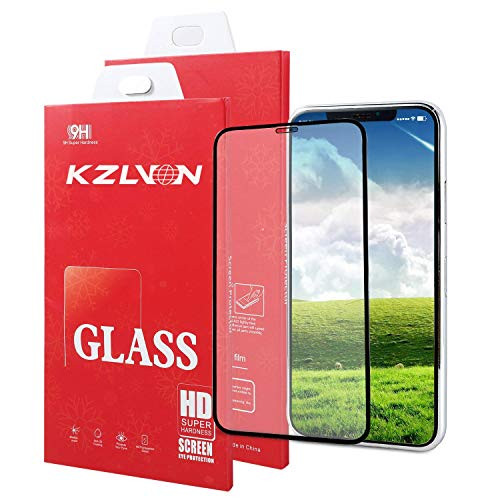 KZLVN Screen Protector Compatible iPhone XiPhone Xs3D Curved Full Coverage 9H Hardness Tempered Glass Compatible Apple iPhone X 58 inch and Apple iPhone Xs 58 inch3D Touch Compatible