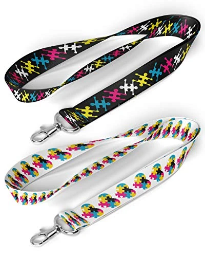 Awkward Styles Autism Lanyard Bulk Autism Awareness Lanyards for ID Badges Key Chain