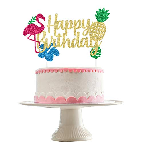 Gold Glittery Flamingo Happy Birthday Cake Topper Hawaii Theme Birthday Party DecorationsHawaii Luau Birthday Cake Decor Gold Glittery Flamingo Happy Birthday Cake Topper Hawaii Theme Birthday Party DecorationsHawaii Luau Birthday Cake Decor