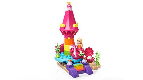 Mega Construx Barbie Dreamtopia Seahorse Carousel & Mermaid Chelsea Action Figure