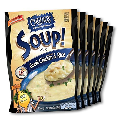 Cuginos Greek Chicken  Rice Soup Mix 7 Oz Pack of 6