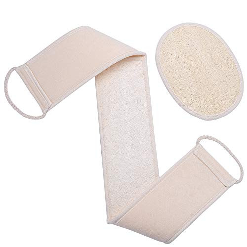 Vusoset Natural Loofah Exfoliating Back Scrubber For Shower Set?Large? Loofah Sponge Pads Body Sponge Scrubber Deep Clean Invigorate Your Skin For Men and Women Vusoset Natural Loofah Exfoliating Back Scrubber For Shower Set?Large? Loofah Sponge Pads Body Sponge Scrubber Deep Clean Invigorate Your Skin For Men and Women