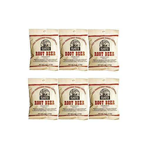 Claeys Old Fashioned Hard Candy  6 Pack  Root Beer  Since 1919