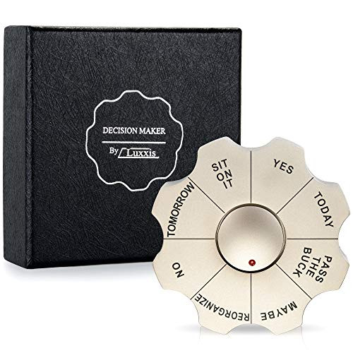 Luxxis paper weight Decision Maker for Men Funny Decision Paperweight for Bosses day gifts Executive Office Decision Maker
