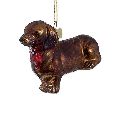 Home Décor Kurt Adler Noble Gems Glass Dachshund Dog Christmas Tree Ornament