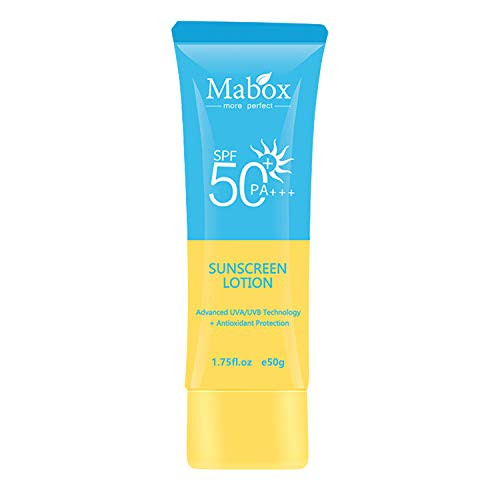 Mabox Skin Dry Touch Sunscreen Broad Spectrum SPF 50 Oil Free Face Sunscreen NonGreasy Sunscreen Lotion