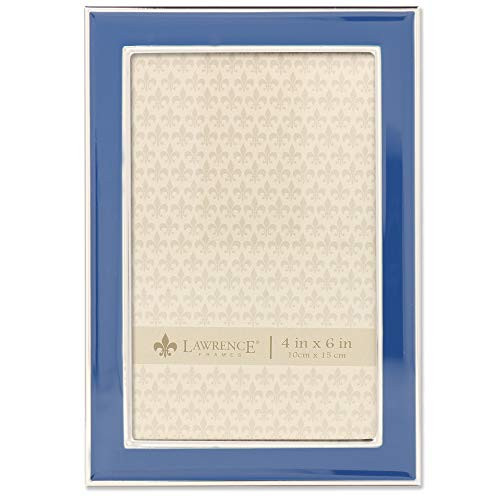 Lawrence Frames 4x6 Navy Enamel Picture Frame Blue