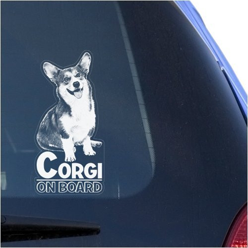 Corgi Clear Vinyl Decal Sticker for Window Pembroke Welsh Dog Sign Art Print Corgi Clear Vinyl Decal Sticker for Window Pembroke Welsh Dog Sign Art Print