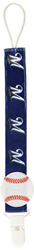 Baby Fanatic 3 Piece Pacifier Clip Milwaukee Brewers