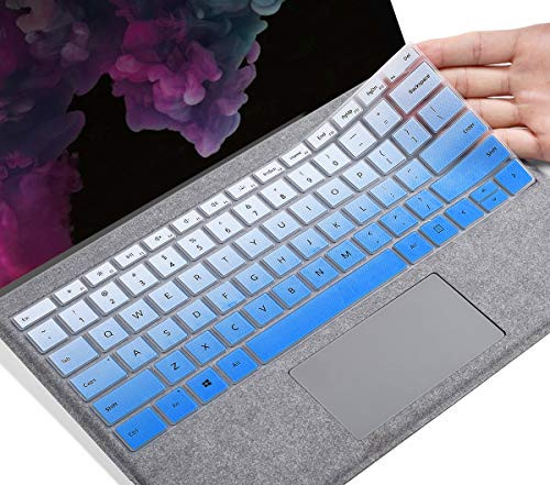CaseBuy Keyboard Skin for New Microsoft Surface Pro 7 123 2020 2019  Surface Pro 6 2018  Surface Pro 5 2017  Surface Pro 4 Microsoft Surface Pro Accessories Ombre Blue