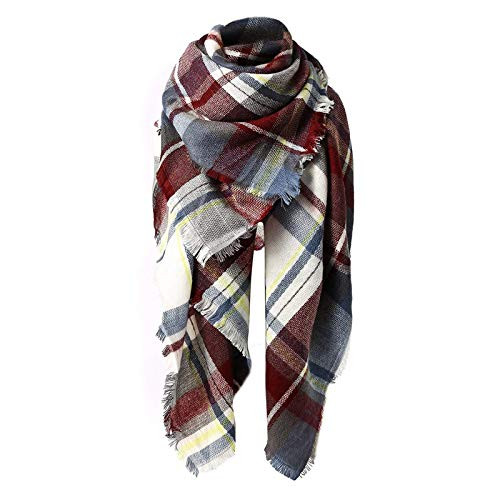 Zando Womens Blanket Scarf Fall Winter Scarfs Plaid Scarf Blanket Scarf for Women Oversized Tartan Scarf Warm Soft Chunky Large Blanket Wrap Shawl Scarves Fuchsia One Size Zando Womens Blanket Scarf Fall Winter Scarfs Plaid Scarf Blanket Scarf for Women Oversized Tartan Scarf Warm Soft Chunky Large Blanket Wrap Shawl Scarves Fuchsia One Size