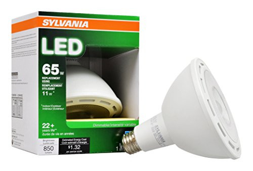 Sylvania Home Lighting 79259 Sylvania Dimmable Led Lamp, 11 W, 120 V, Par38, Medium, 25000 Hr