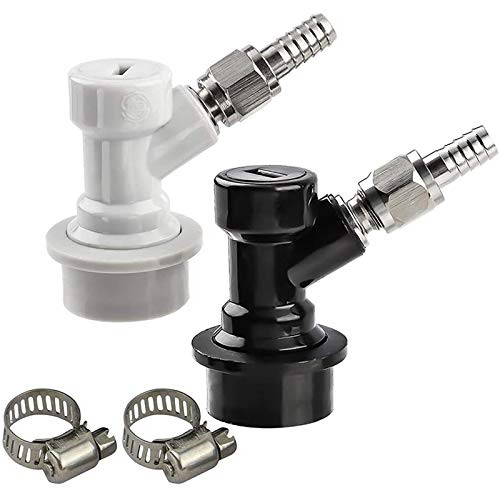 MRbrew Ball Lock Keg MFL Disconnects Set Gas Liquid Corny Keg Fittings with Stainless Steel Swivel Nuts2 516 Gas 14 Liquid Barbed Extra Worm Clamp2 MRbrew Ball Lock Keg MFL Disconnects Set Gas Liquid Corny Keg Fittings with Stainless Steel Swivel Nuts2 516 Gas 14 Liquid Barbed Extra Worm Clamp2