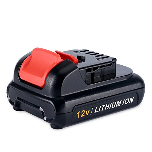 Biswaye DCB120 Replacement Lithium-Ion Battery 12V Max 2.0Ah for Dewalt 12-Volt Cordless Power Drill Tool Battery DCB123 DCB127