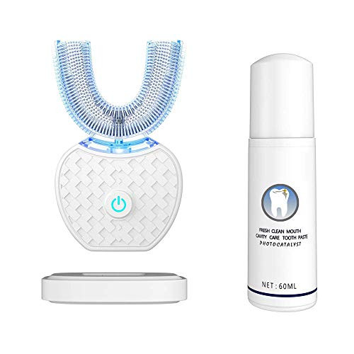 Ultrasonic Toothbrush Automatic Toothbrush 360° Electric Sonic Toothbrush Teeth Whitening Kit with LED Light Mayeec Electric Toothbrush Teeth Whitening